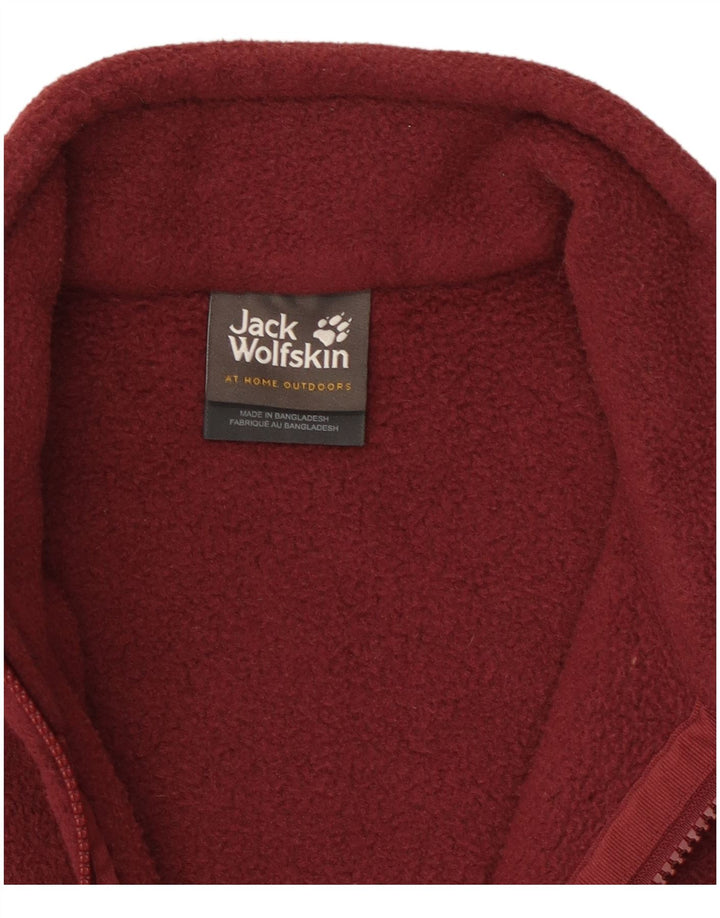 Jack Wolfskin ženska jakna od flisa UK 10/12 Srednji tamnocrveni poliester