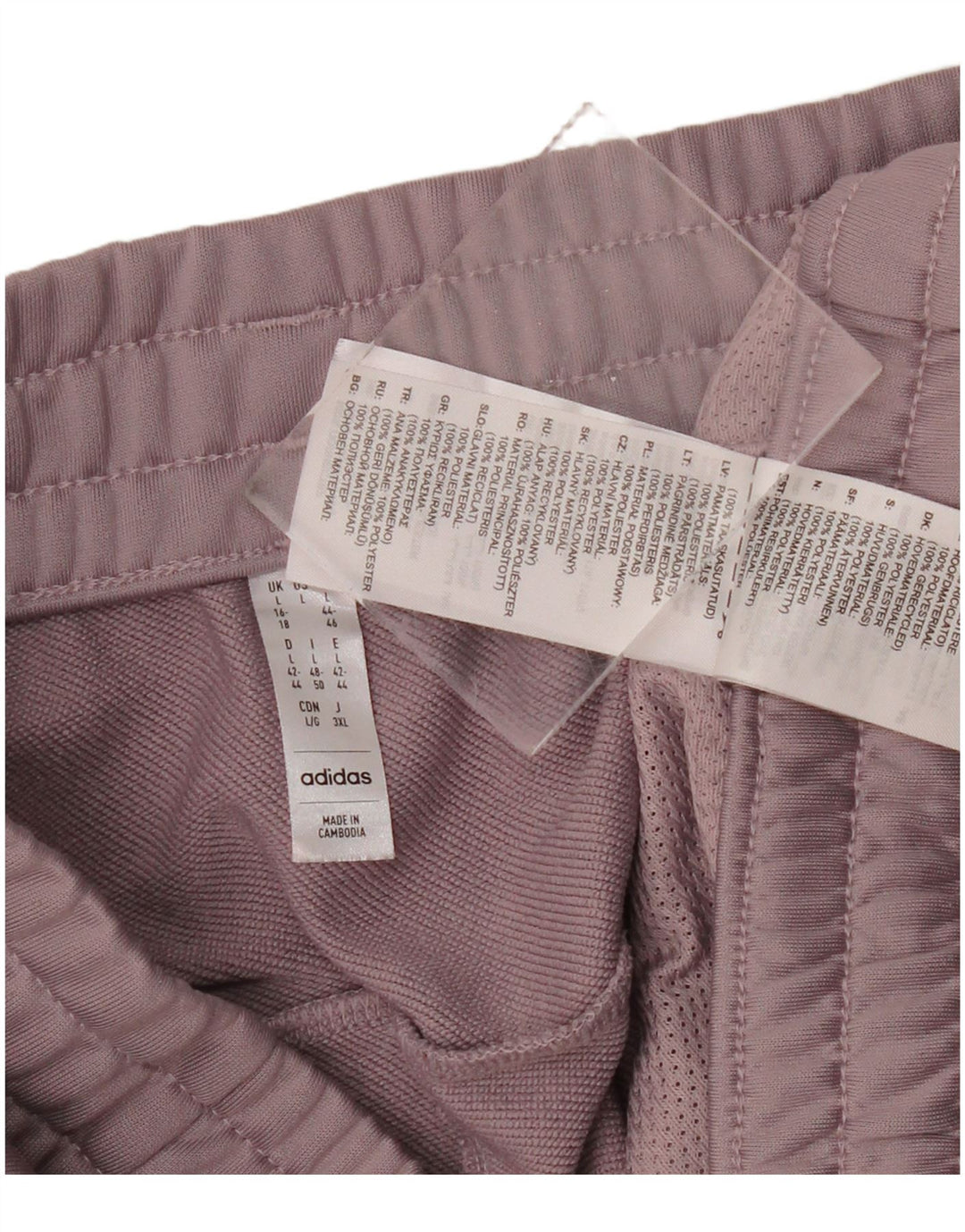 ADIDAS Ženska trenirka Hlače Joggers UK 16/18 Veliki ljubičasti poliester