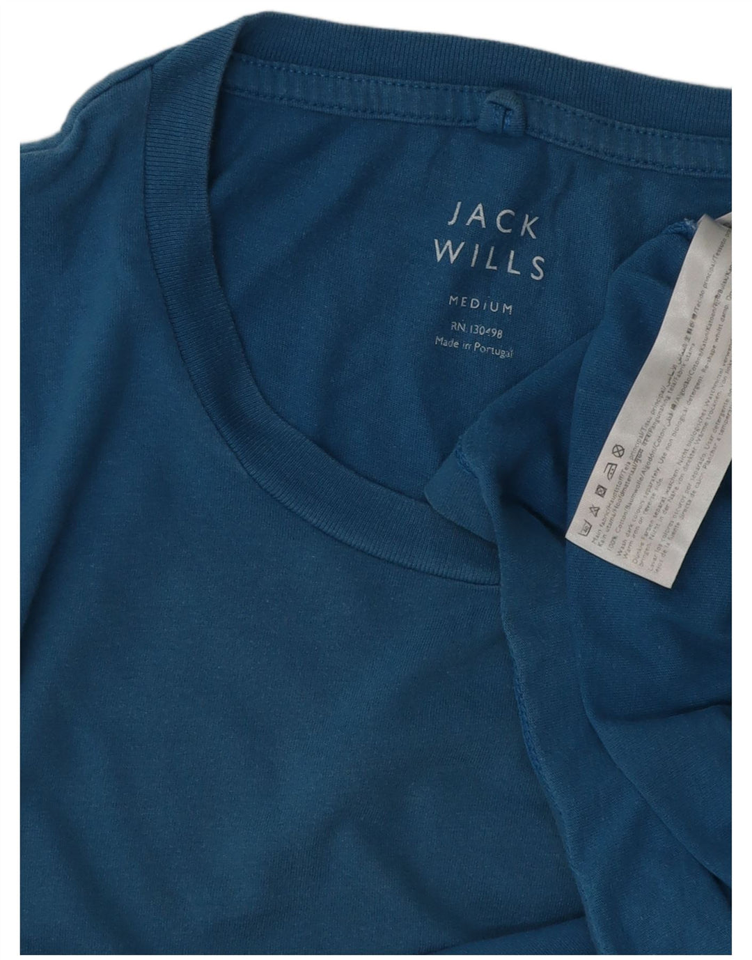 Jack Wills muška majica kratkih rukava Srednje plavi pamuk