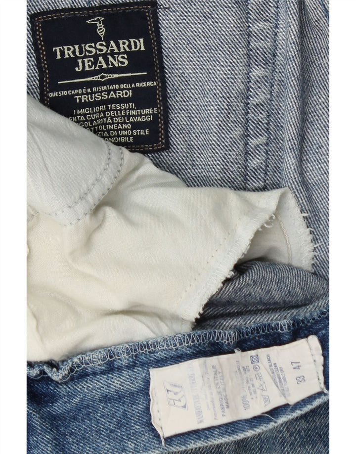 TRUSSARDI Ženske sužene traperice W33 L30 Plavi pamuk