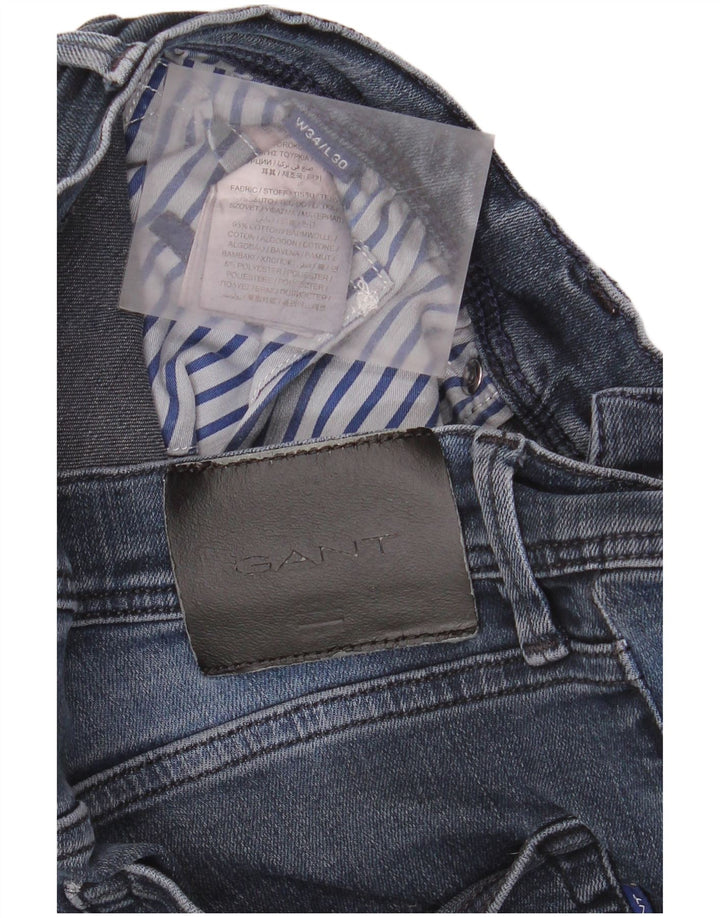 GANT Muške uske traperice W34 L30 Plavi pamuk