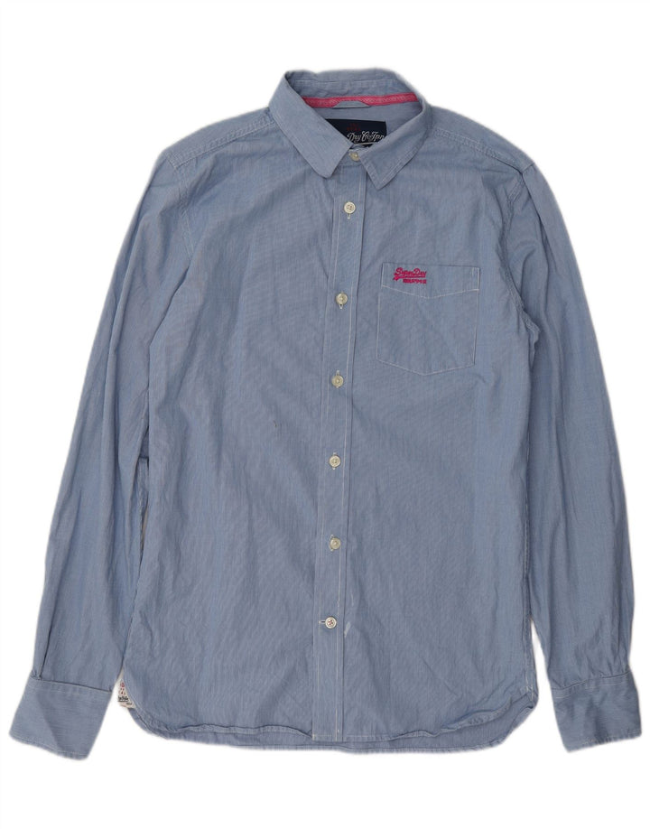 Superdry muška košulja Srednje plavi karirani pamuk