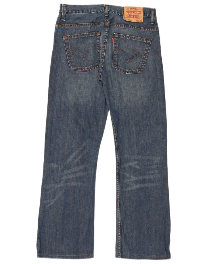 Levi's muške 507 Bootcut traperice W30 L30 plavi pamuk