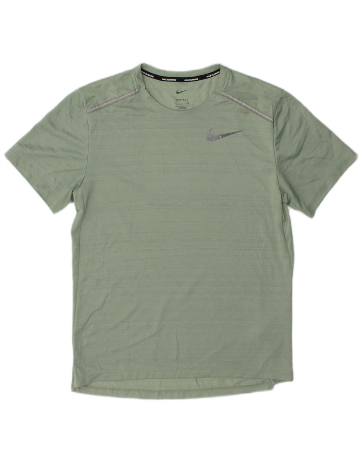 Nike Dri Fit majica kratkih rukava Mali zeleni flekasti poliester