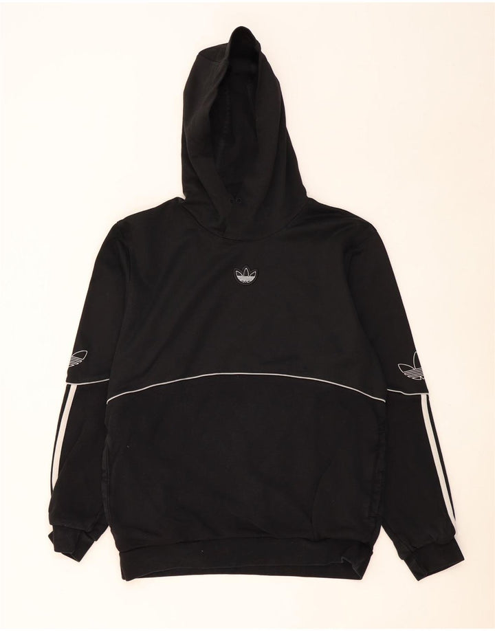 ADIDAS muška majica s kapuljačom srednje veličine, crni pamuk