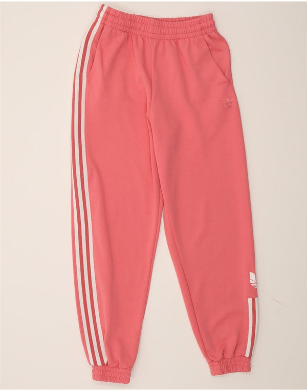 Adidas Womens Graphic Tracksuit Trousers Joggers UK 8 Small Pink Sports