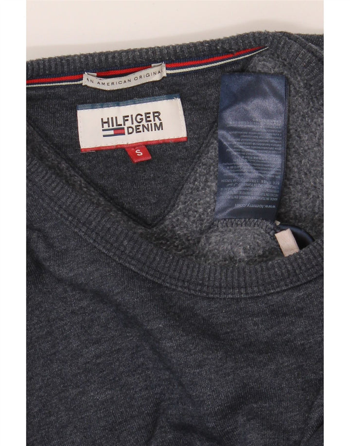 TOMMY HILFIGER Mens Sweatshirt Jumper Small Navy Blue Cotton Vintage Tommy Hilfiger and Second-Hand Tommy Hilfiger from Messina Hembry 