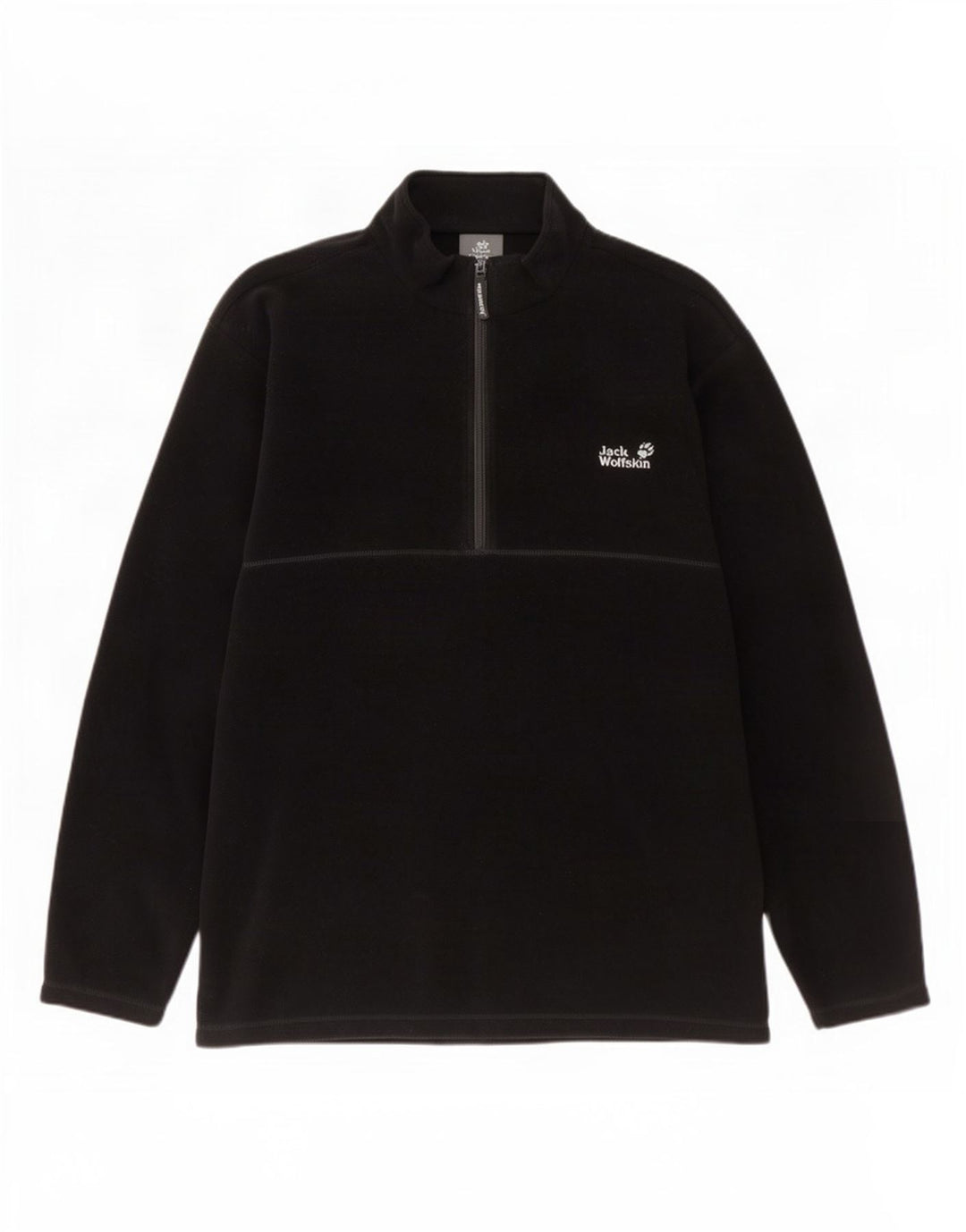 Jack Wolfskin muški džemper od flisa s patentnim izrezom 2XL crni poliester