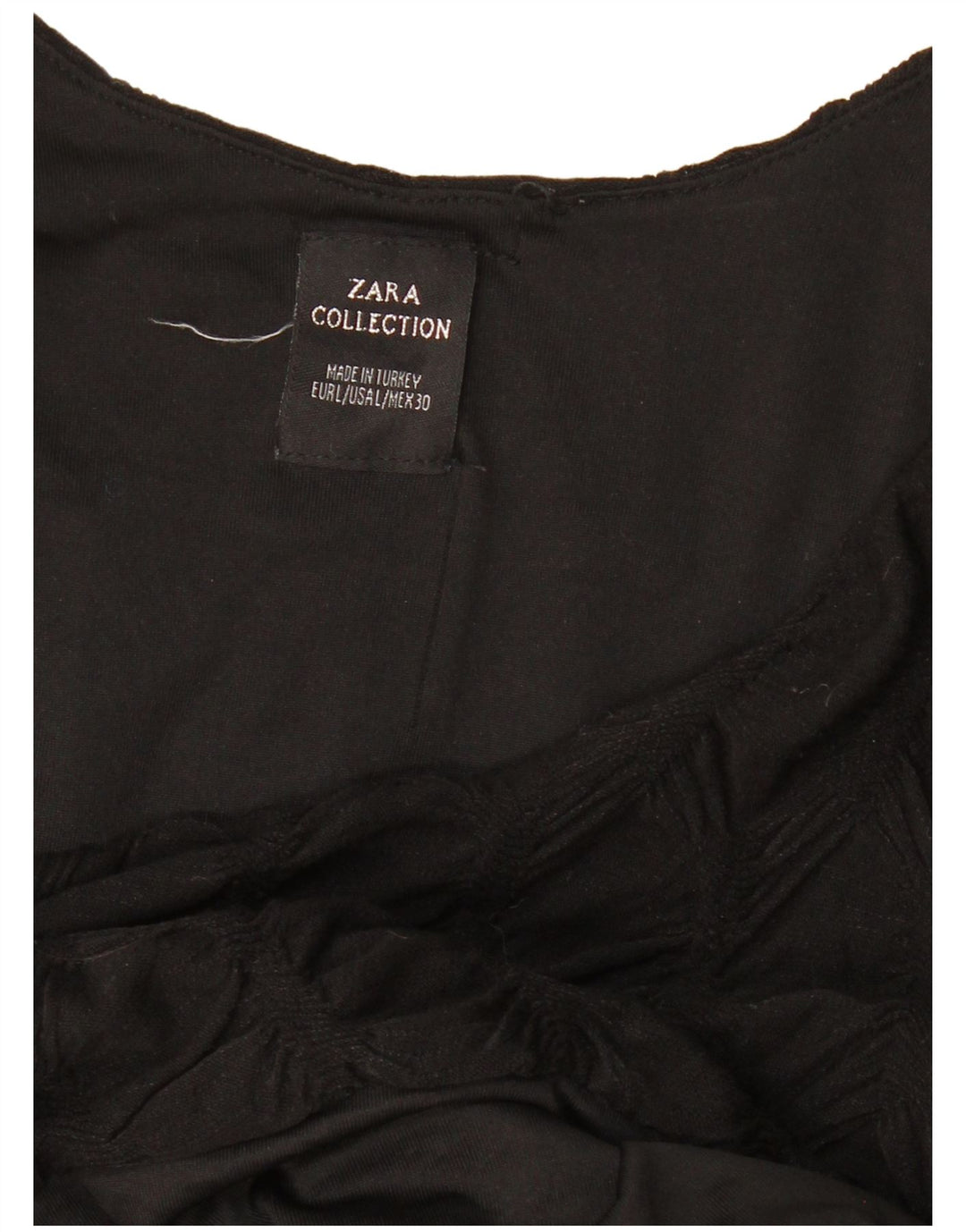 ZARA ženska plašt haljina dugih rukava UK 14 velika crna