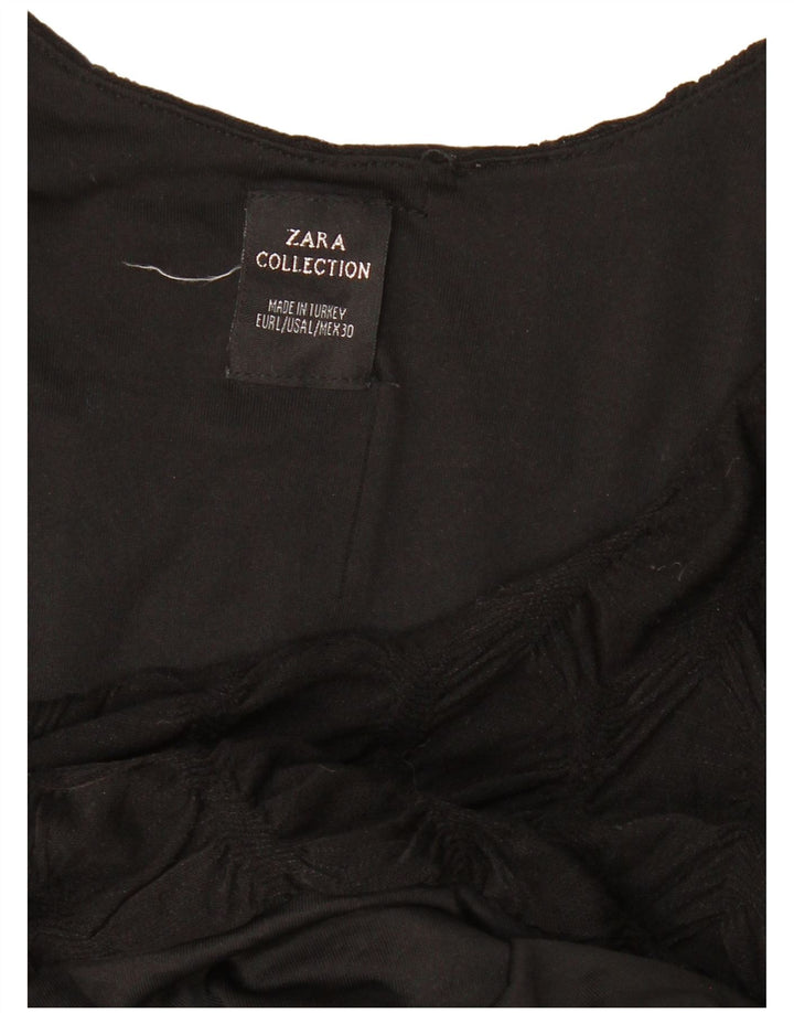 ZARA ženska plašt haljina dugih rukava UK 14 velika crna