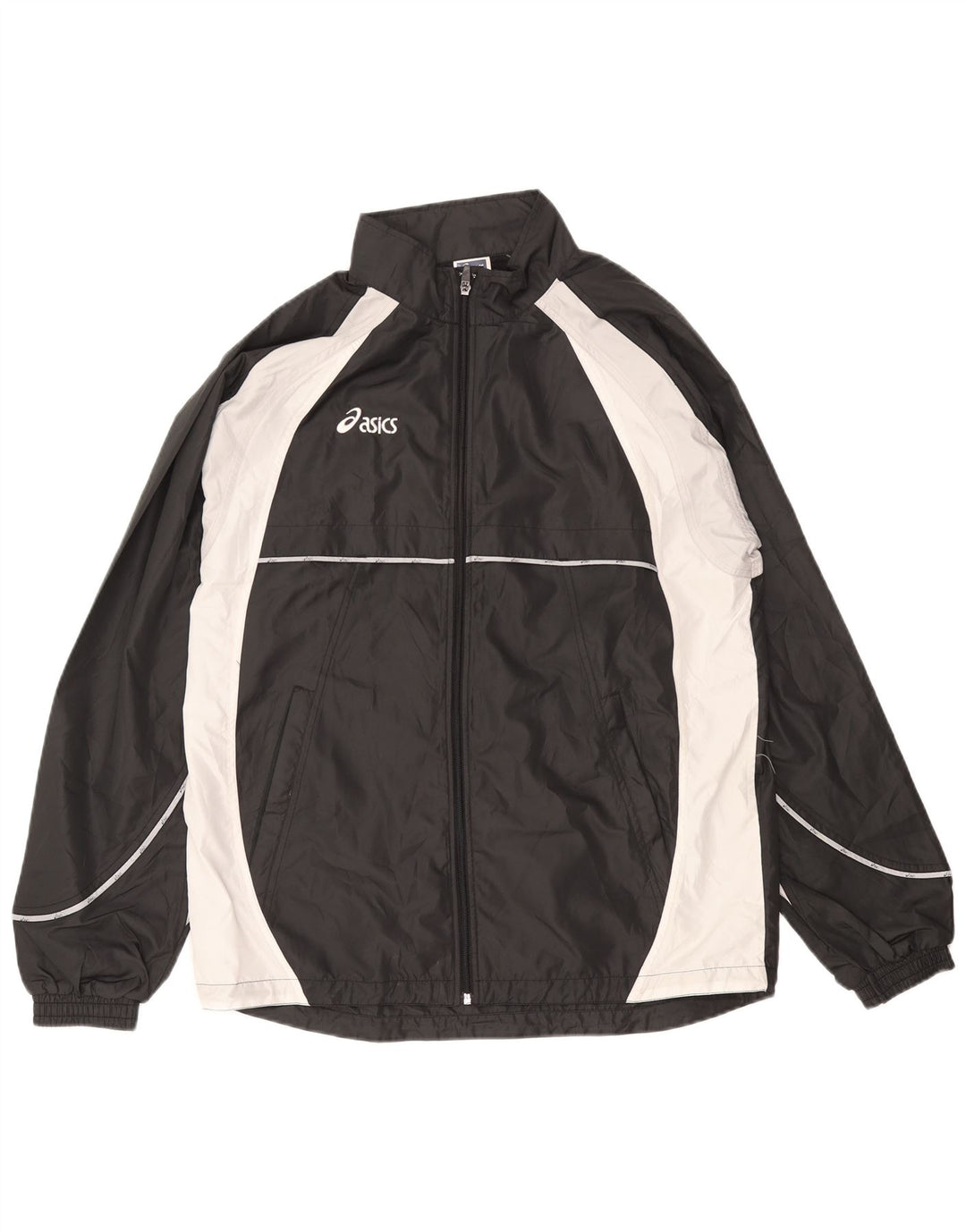 ASICS muška trenirka gornja jakna XL crna mikrovlakna u boji