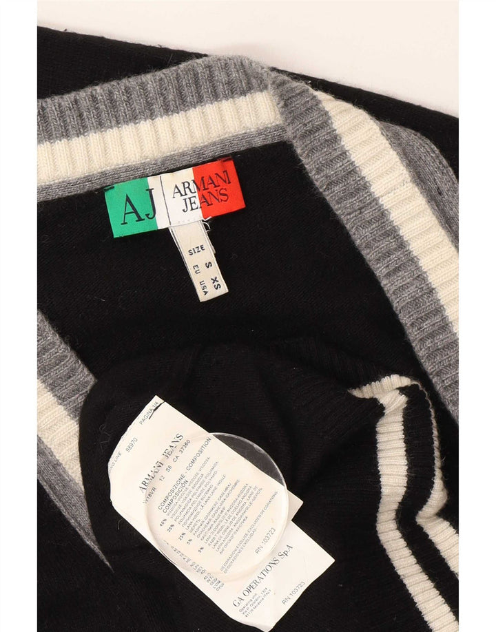 Armani Jeans muški kardigan pulover mali crni od viskoze