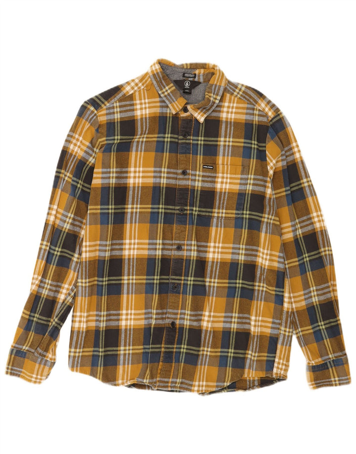 Volcom muška moderna flanelska košulja velikog šarenog kariranog pamuka