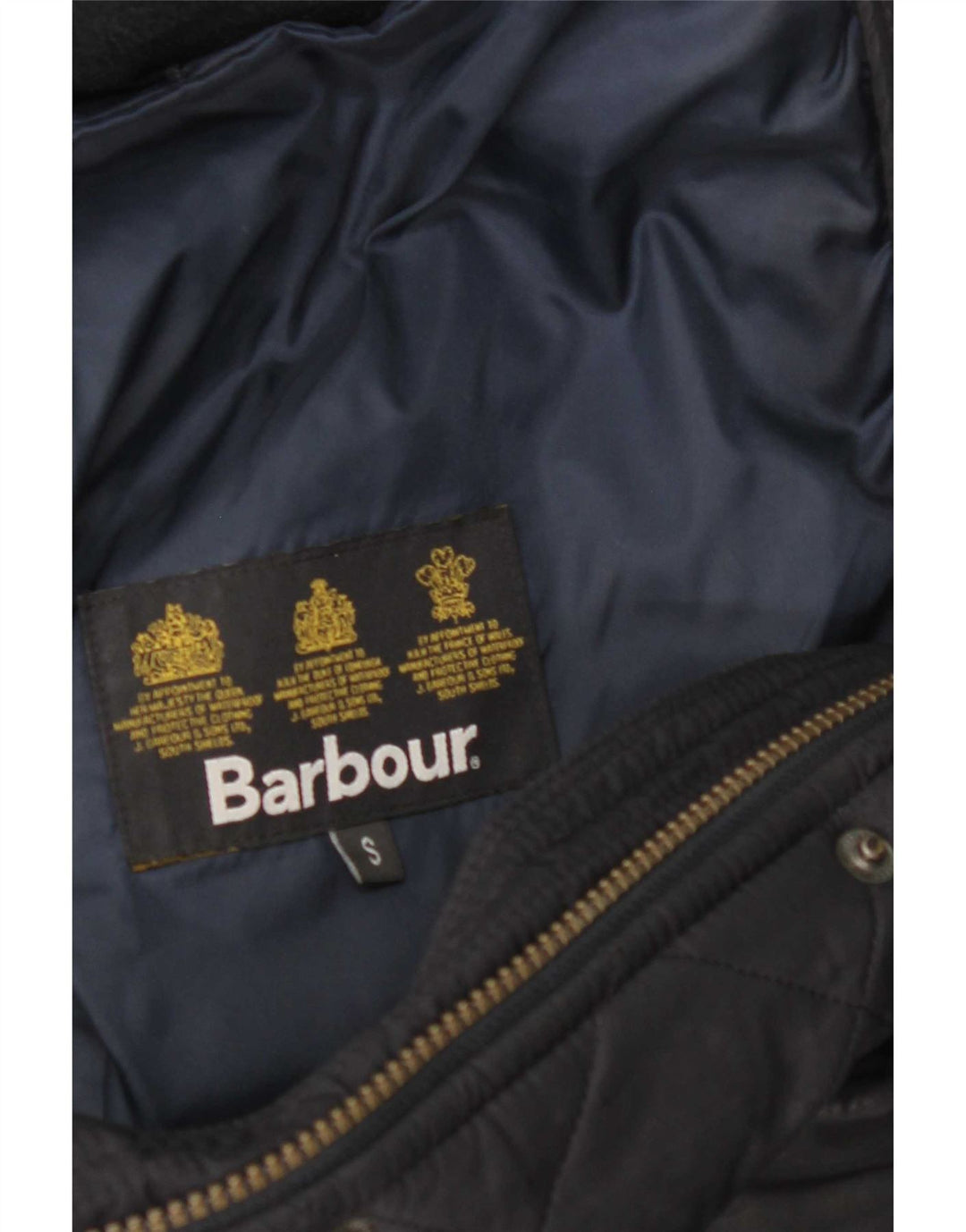 Barbour muška prošivena jakna UK 36 mala tamnoplava poliester