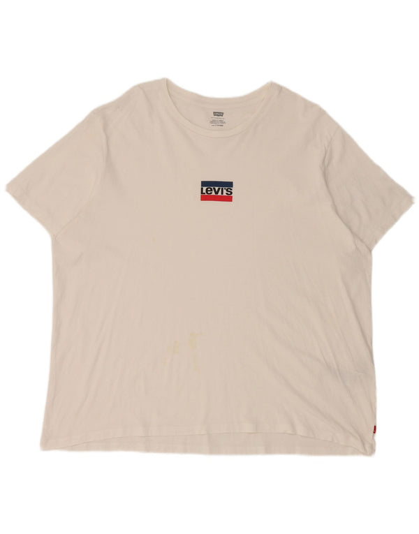 Levi's ženska majica kratkih rukava UK 20 2XL bijeli pamuk