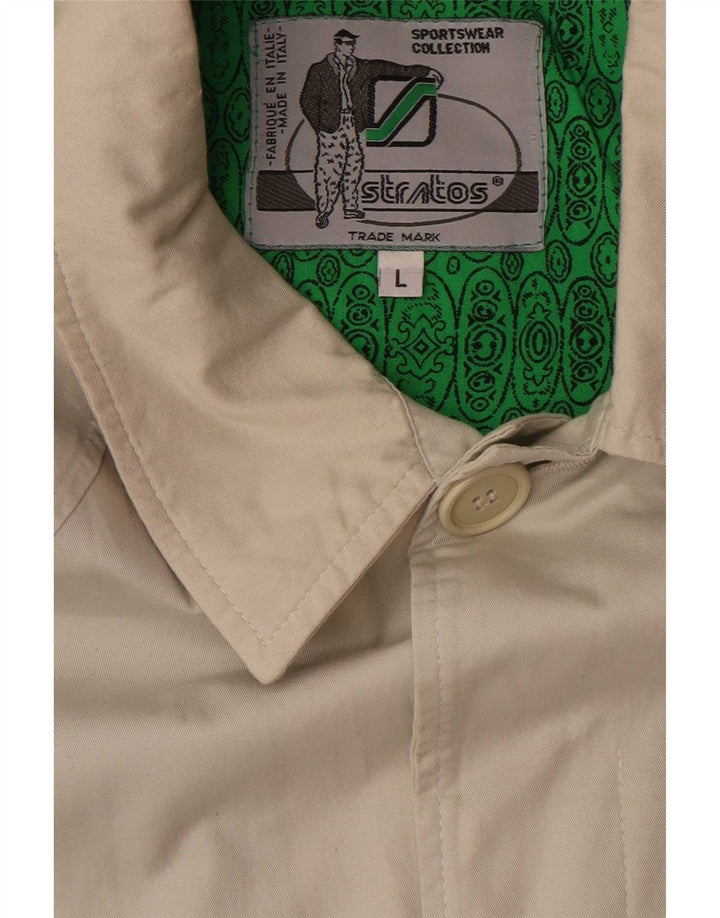 Stratos Muški kaput UK 40 Large Beige Cotton
