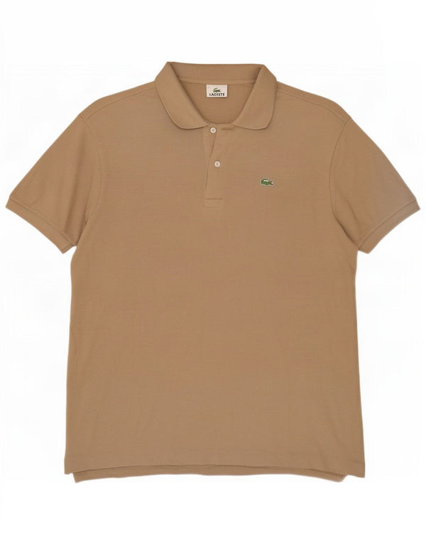 Lacoste muška polo majica standardnog kroja, veličina 7 2XL, bež pamuk