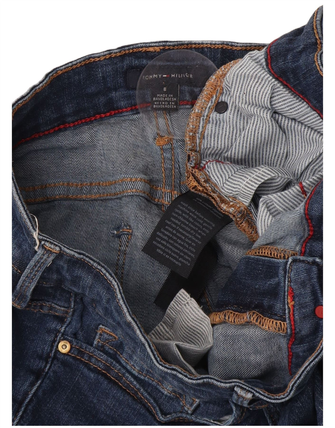 Tommy Hilfiger ženske uske traperice US 8 srednje W30 L27 plavi pamuk