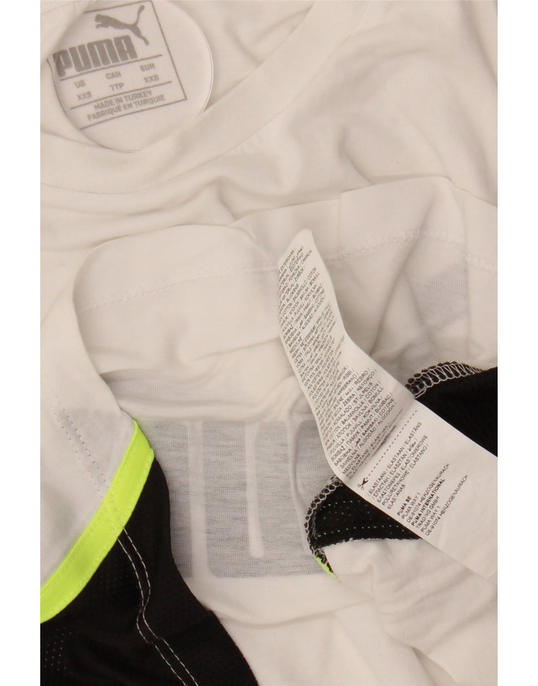 PUMA ženska majica kratkih rukava s velikim grafičkim kratkim rukavima UK 2 2XS, bijela boja