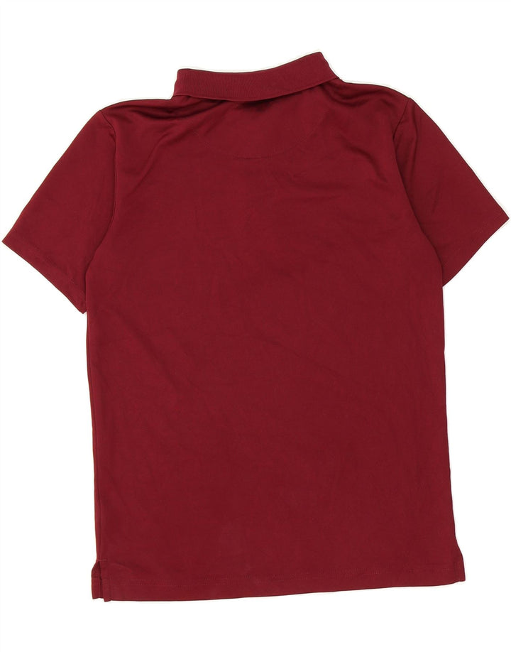 IZOD Boys Polo Shirt 14-15 Years Large  Burgundy Polyester Vintage Izod and Second-Hand Izod from Messina Hembry 