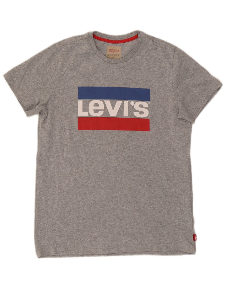 Gornja majica kratkih rukava Levi's Boys Graphic T-Shirt 15-16 Years Grey Flected