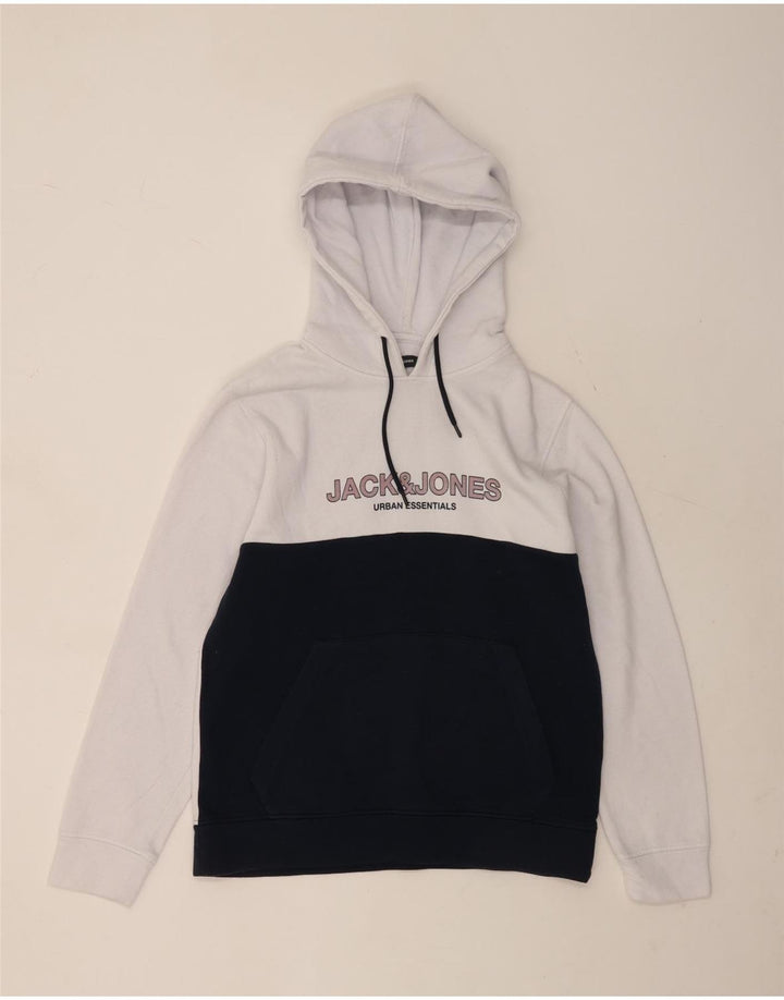 JACK & JONES Muška majica s kapuljačom s kapuljačom, velika bijela boja, poliester