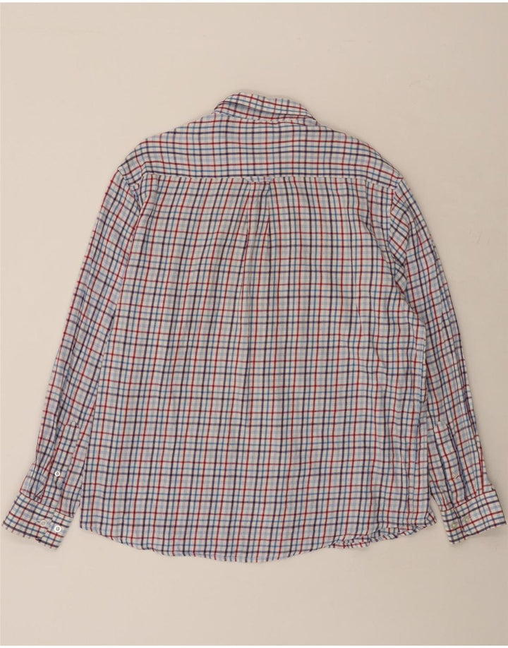 JAMES PRINGLE Muška flanelska košulja, veliki plavi karirani pamuk