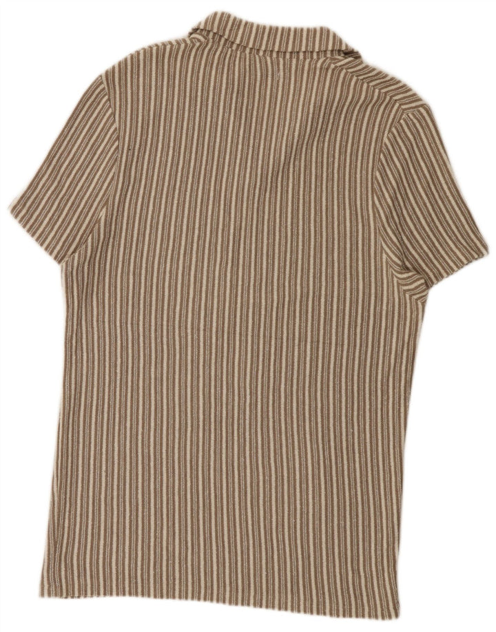 Zara muška polo majica velika bež na pruge