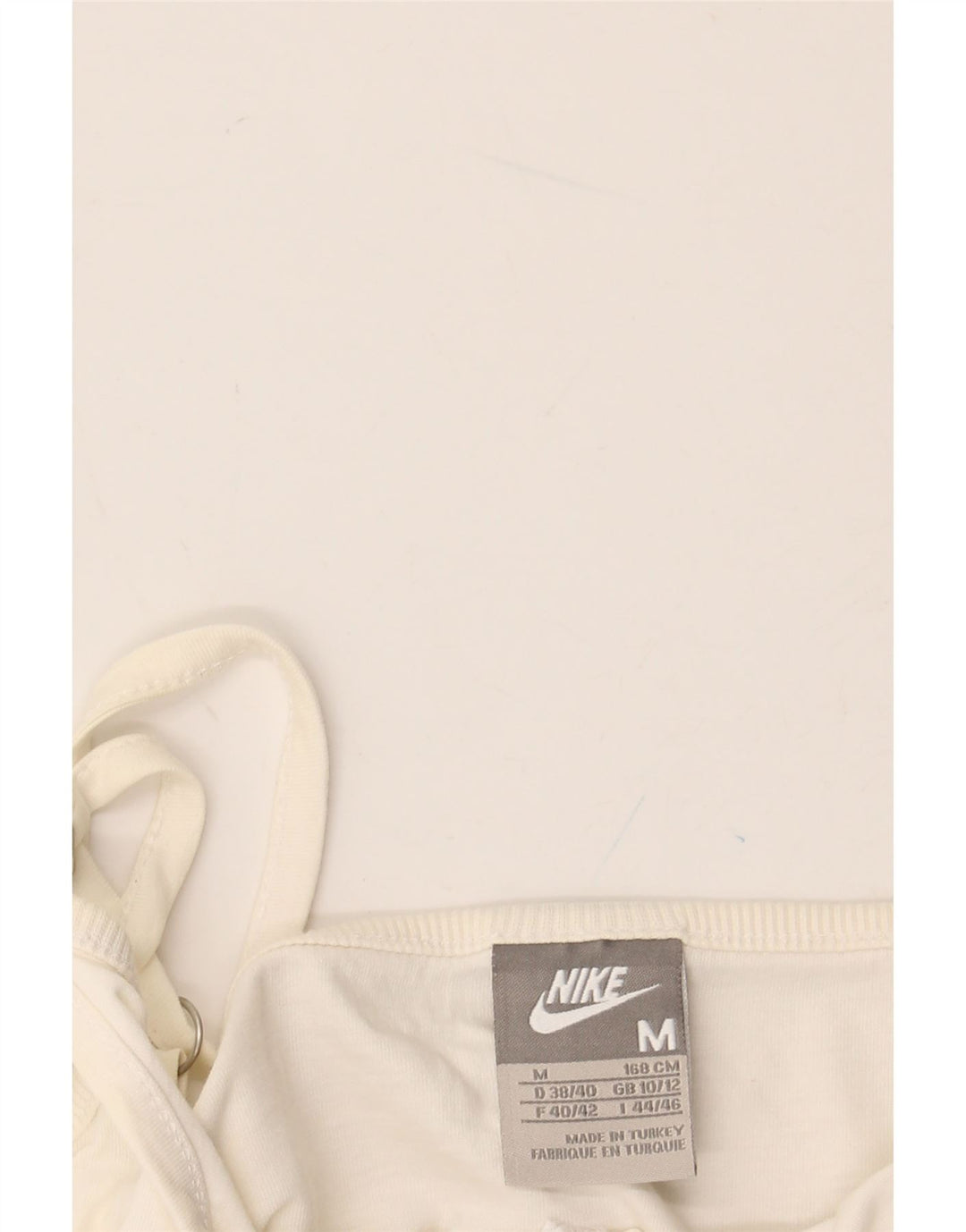 NIKE Ženska skraćena majica s grafikom UK 10/12 srednje bijele boje