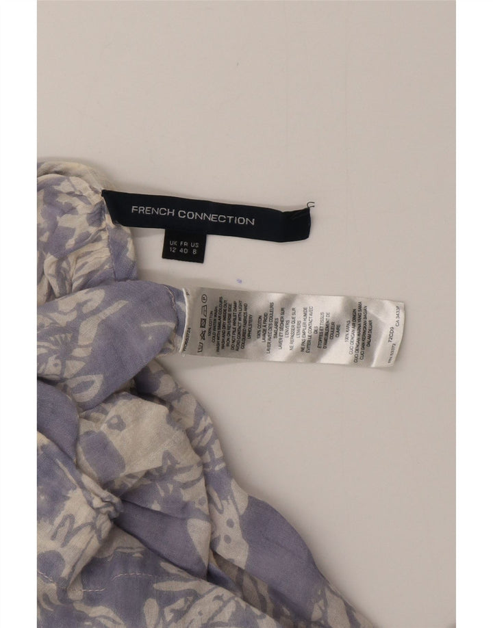 FRENCH CONNECTION Ženska košulja s 3/4 rukavima UK 12 Srednje plava cvjetna