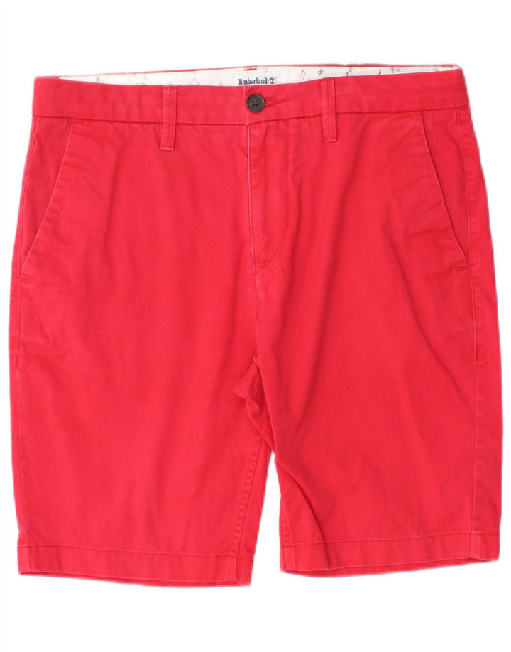 Timberland muške chino kratke hlače W31 srednje crvene boje pamuka