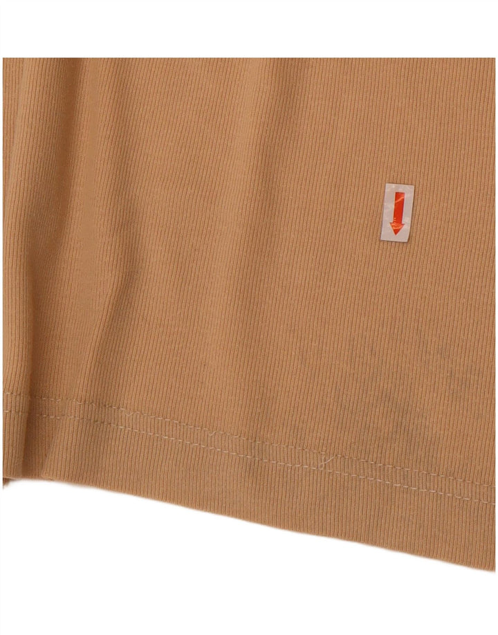 Lee ženska majica kratkih rukava UK 14 Large Beige Cotton