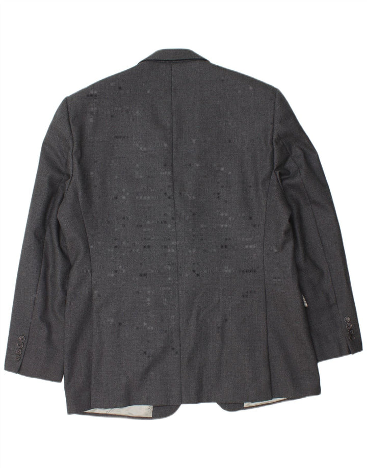 Aquascutum muška jakna sa 2 gumba UK 46 3XL siva vuna
