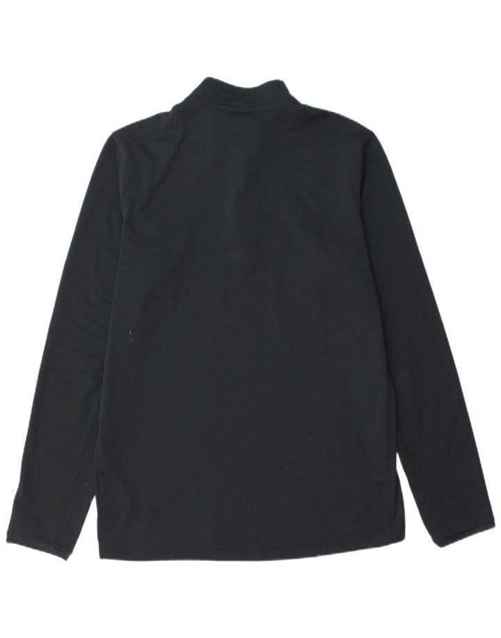 Nike Dri Fit majica s izrezom i srednjim gornjim dijelom trenirke od crnog poliestera