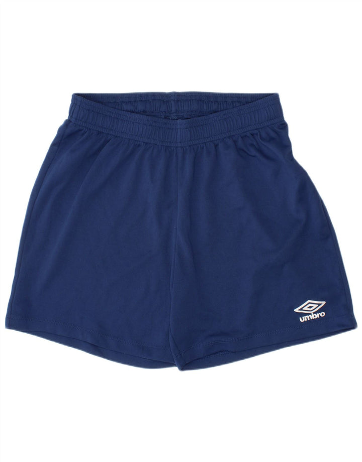 Umbro kratke sportske hlače za dječake 11-12 godina, veliki mornarsko plavi poliester