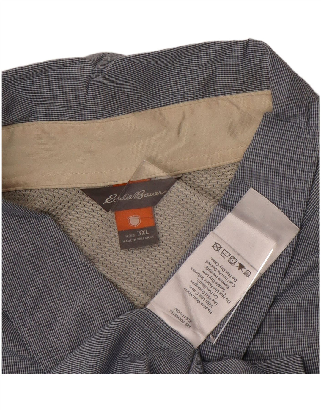 EDDIE BAUER Muška košulja kratkih rukava 3XL plavi poliester