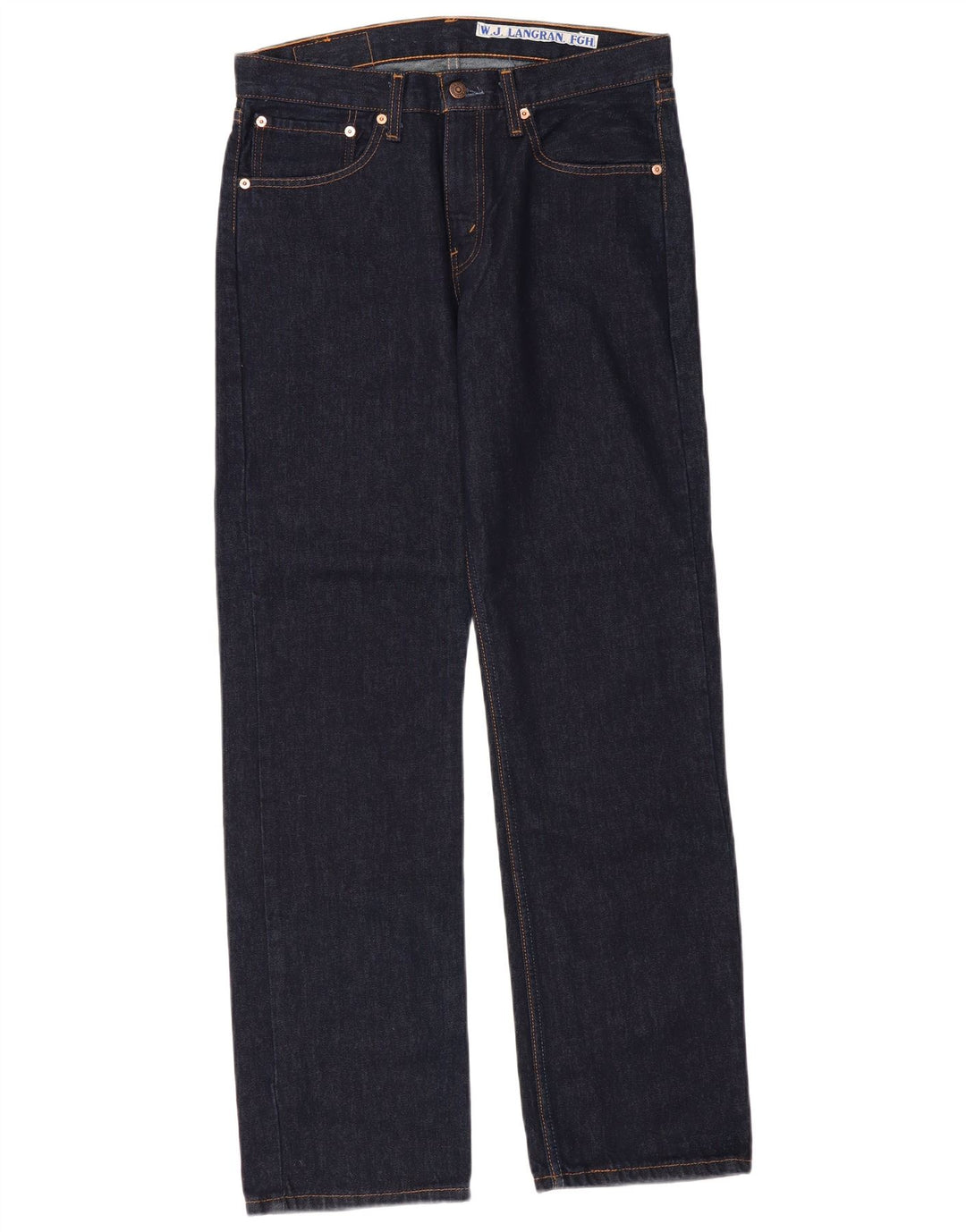 LEVI'S muške 751 ravne traperice W32 L32 tamnoplavi pamuk