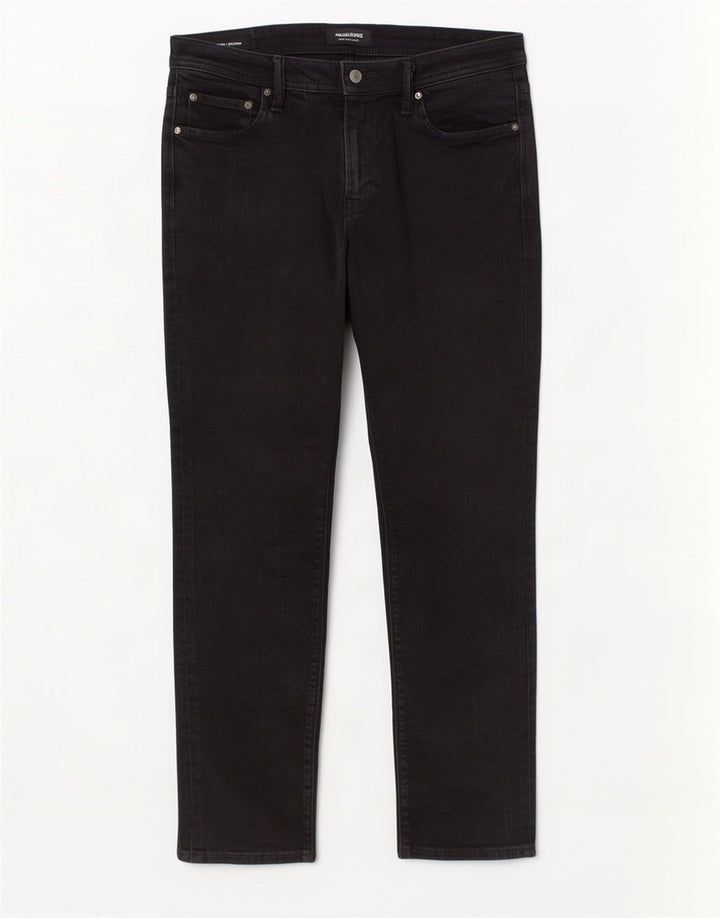 Jack & Jones muške uske traperice GLENN W33 L30 crni pamuk