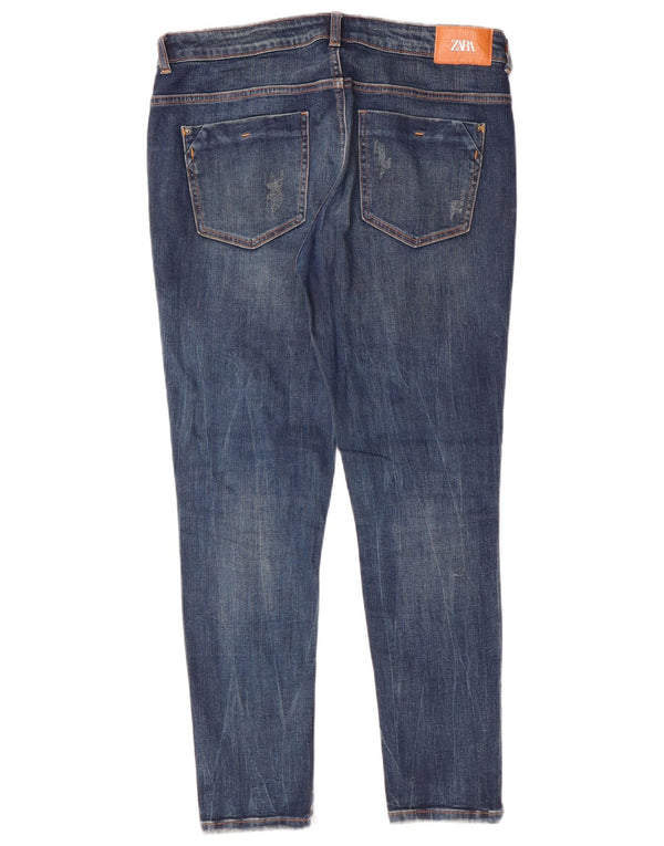 Zara ženske uske traperice EU 42 Large W32 L28 Blue Cotton Classic