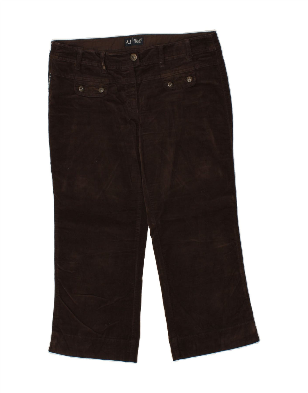 ARMANI JEANS Womens Capri Trousers W28 L20  Brown Vintage Armani Jeans and Second-Hand Armani Jeans from Messina Hembry 