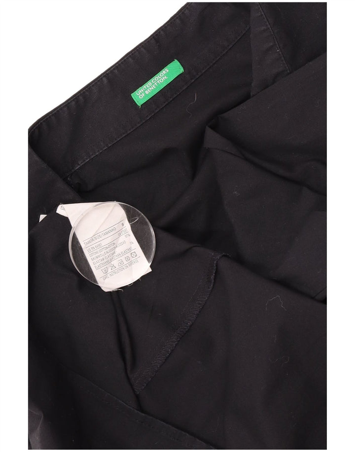 Benetton ženska pulover majica UK 10 Mala crna pamuk