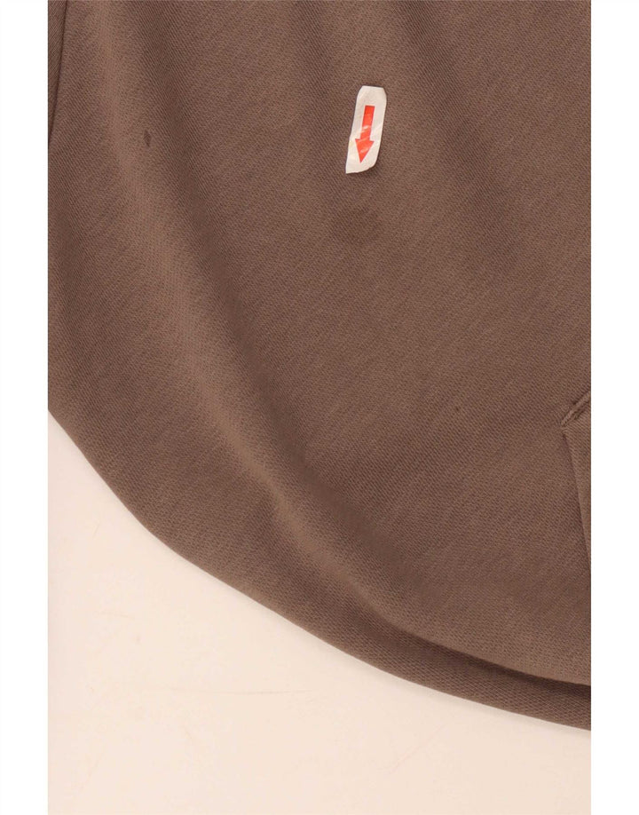Nike Muška majica s kapuljačom Mala smeđa pamučna