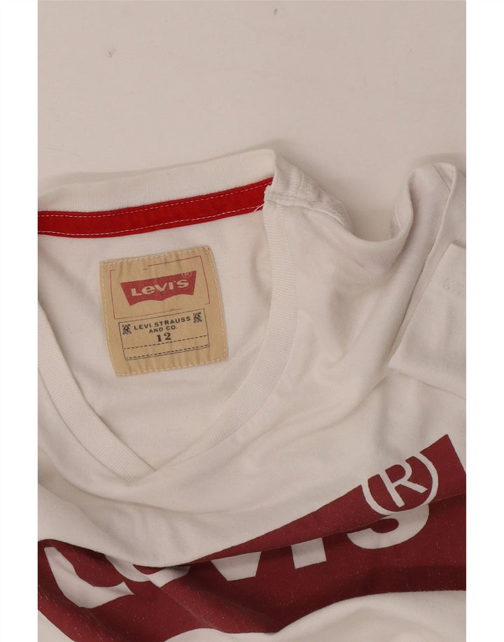 Gornja majica kratkih rukava Levi's Boys Graphic T-Shirt 11-12 Years Bijela