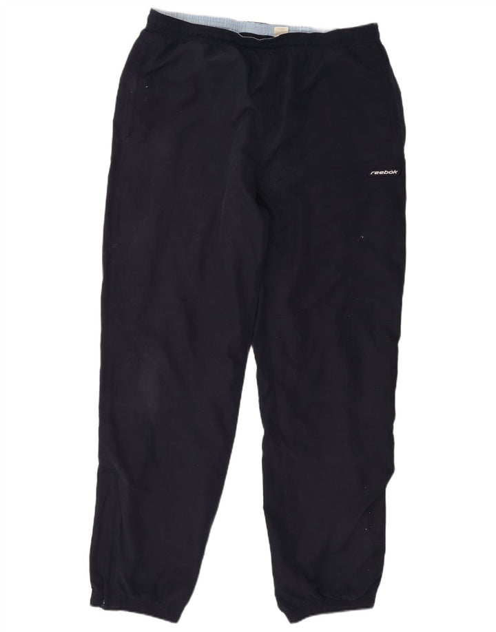 Reebok muške trenirke Hlače Joggers Large tamnoplavi poliester