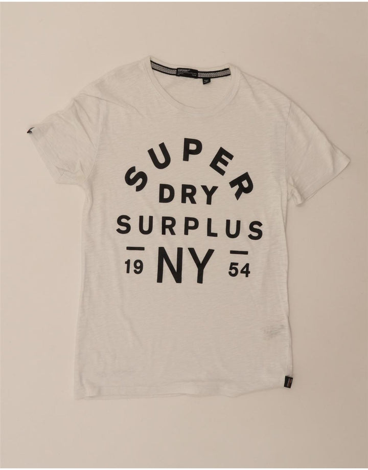 SUPERDRY muška grafička majica kratkih rukava Srednje bijeli pamuk