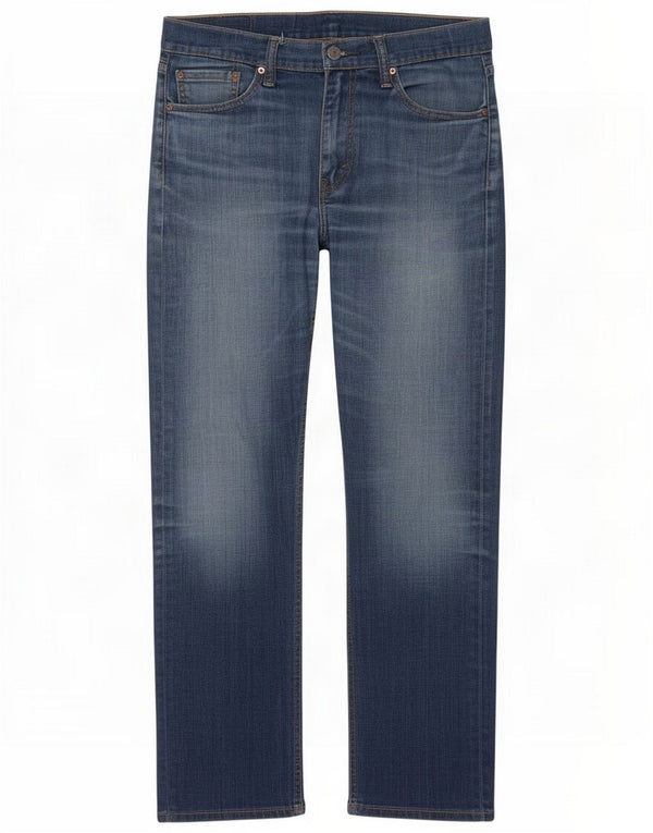 Levi's Womens 513 Straight Jeans W31 L29 Blue Cotton