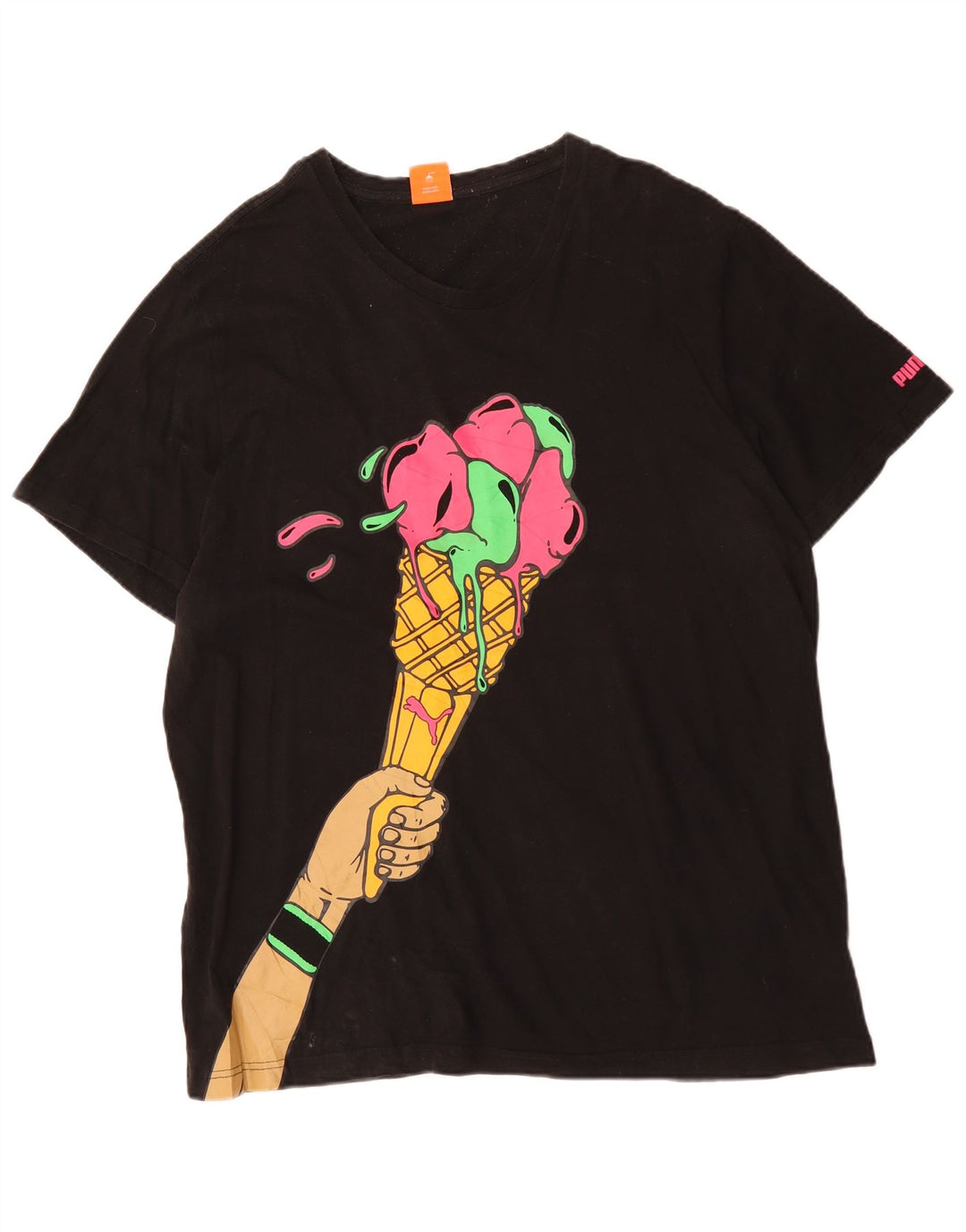 PUMA muška majica kratkih rukava s grafičkim motivima 2XL crni pamuk