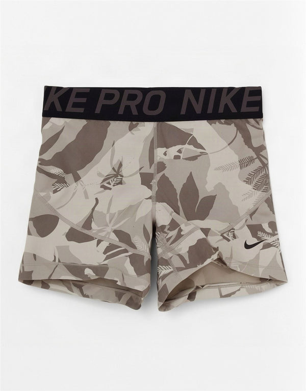 Nike Ženske Dri Fit Graphic Sport Shorts UK 14 Large Grey Floral
