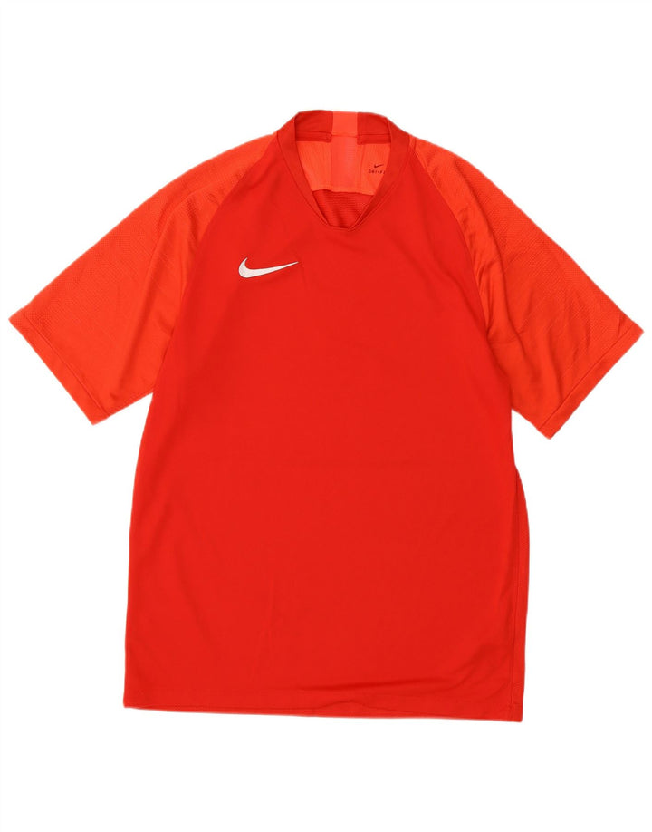 Nike Dri Fit T-Shirt Top srednje crvene boje od poliestera