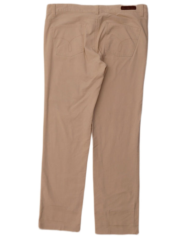 CALVIN KLEIN Ženske uske hlače od samta US 12 Large W31 L28 Bež